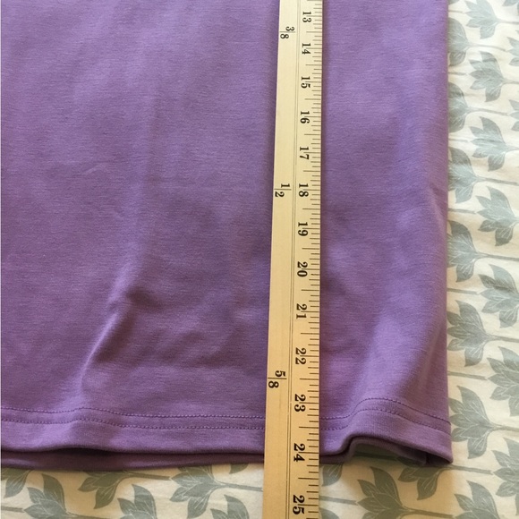 2 Mock Turtlnecks Bundled Together Short sleeve purple / coral Like new worn 1X - Picture 5 of 9